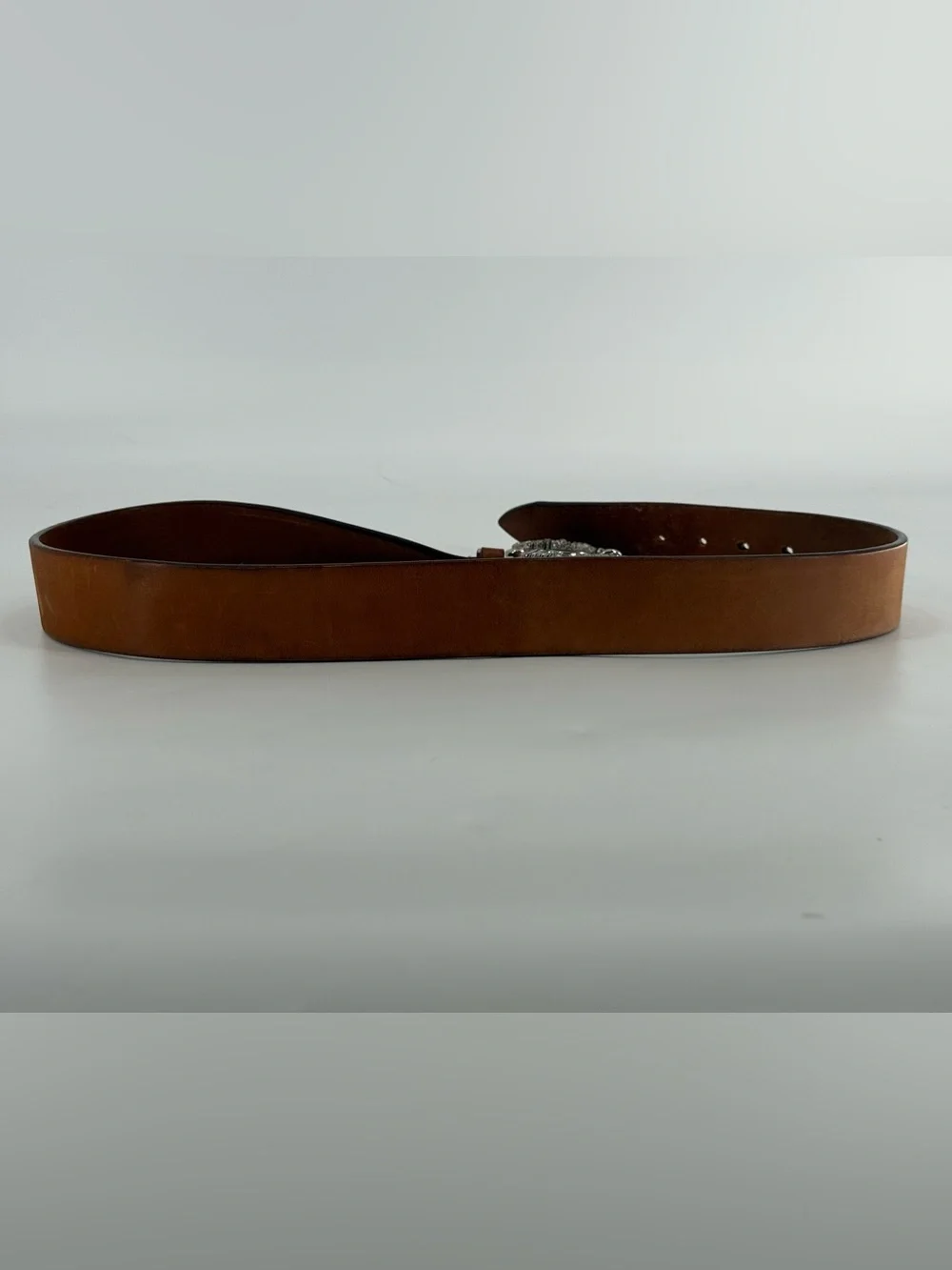 Stuart Weitzman Tan Italian Leather Belt M/L